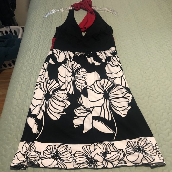 Trixxi Retro style Halter top Black/Red/white Women Size M - Picture 5 of 11